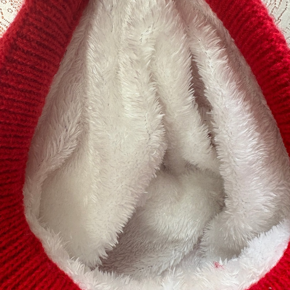 Red Knit Newsboy Cap - Picture 7 of 9